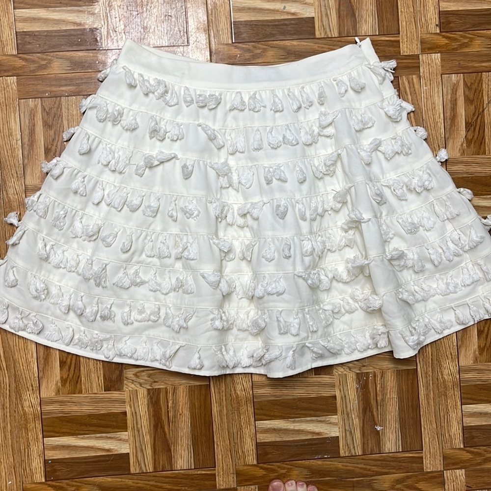 DO+BE cream tassel skirt